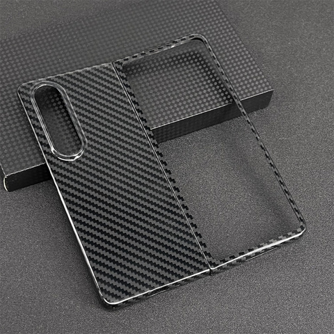Black — Z Fold4 Carbon Fiber Premium Samsung Phone Case