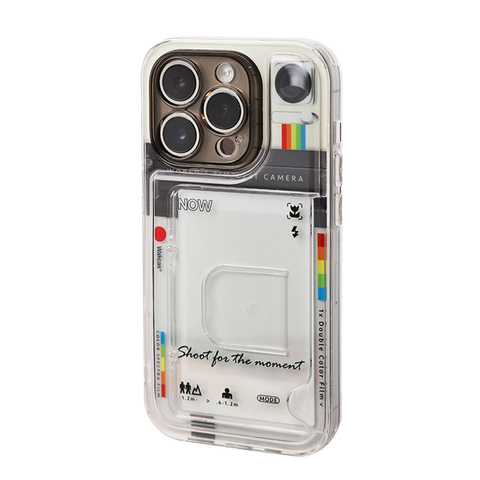 New Shoot For The Moment Card Holder Transparent Clear 15, 14, 13, 12, 11 iPhone Case