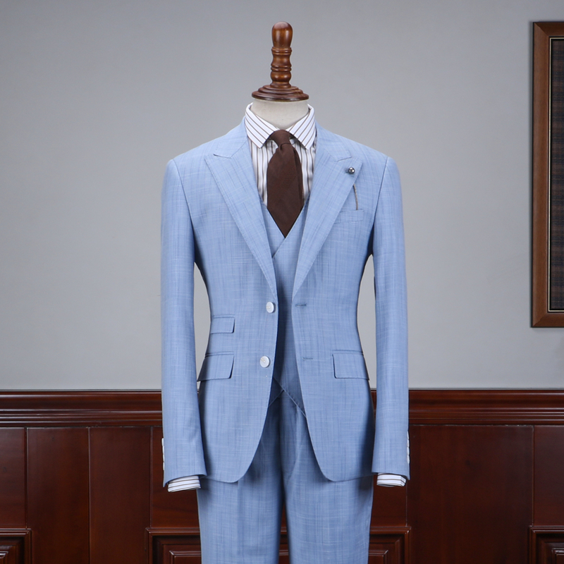 isirhonour british fashion couleur bleu clair à carreaux slim fit fermeture de collier de costume et vintage à carreaux costume des hommes de marée isirhonour british fashion couleur bleu clair à carreaux slim fit fermeture de collier de costume et vintage à carreaux costume des hommes de marée