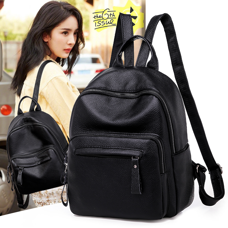 véritable sac à dos en cuir femme 2019 nouvelle version coréenne de joker à la tête de la couche de cuir de vachette double usage de grande capacité en cuir souple de voyage petit sac à dos véritable sac à dos en cuir femme 2019 nouvelle version coréenne de joker à la tête de la couche de cuir de vachette double usage de grande capacité en cuir souple de voyage petit sac à dos