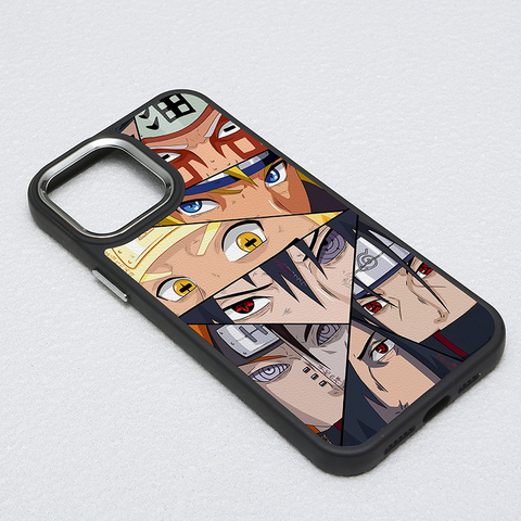 Naruto Anime Eyes Collage Silicone TPU iPhone Case