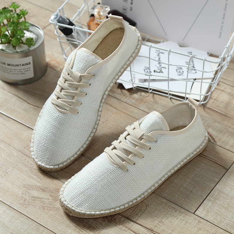 d'été en lin chaussures de paille pêcheur chaussures britanniques chaussures hommes version coréenne de la tendance de chaussures de sport des hommes de la société de paresseux chaussures de toile d'été en lin chaussures de paille pêcheur chaussures britanniques chaussures hommes version coréenne de la tendance de chaussures de sport des hommes de la société de paresseux chaussures de toile