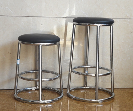 เก้าอี้ 时尚简约快餐桌椅圆凳组合 圆形餐厅桌椅吧凳 休闲茶座凳子 圆凳  