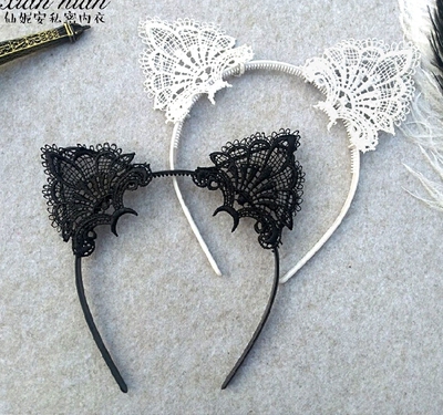 水容刺绣猫耳发箍节日派对发饰浪漫夜小情调情绪配饰饰品发饰女-淘宝网