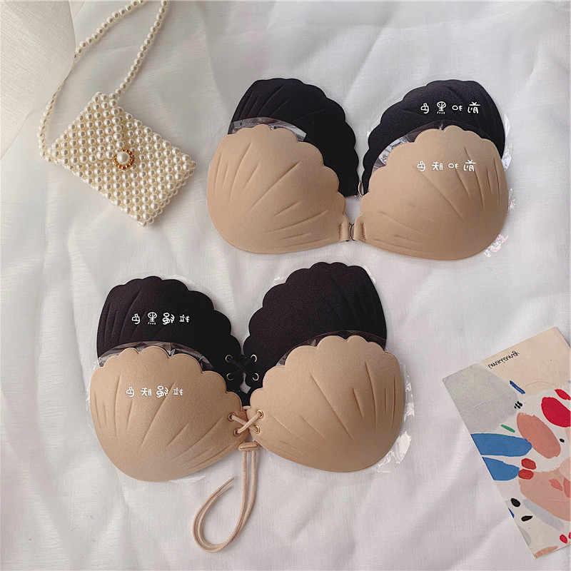 sexy rassembler v profond silicone poitrine coller bretelles invisibles de l'été, non filaire soutien-gorge coquillage respirant sous-vêtements soutien-gorge sexy rassembler v profond silicone poitrine coller bretelles invisibles de l'été, non filaire soutien-gorge coquillage respirant sous-vêtements soutien-gorge