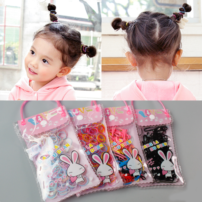 Children's Headdress Cartoon Handbag Basic High Elastic Rubber Band Hair Band Braid Pan Head Hair Rope Girl Girl Hair Accessories
