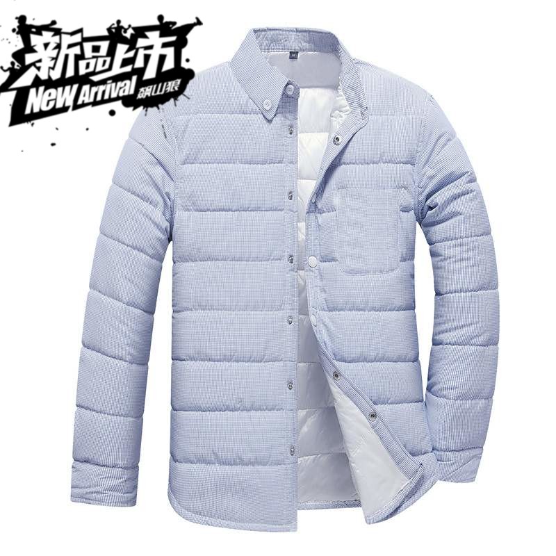 ins d'hiver vers le bas de coton chaud shirt hommes d'âge moyen à manches longues lâche papa installé hommes d'âge moyen, plus épaisse occasionnels ins d'hiver vers le bas de coton chaud shirt hommes d'âge moyen à manches longues lâche papa installé hommes d'âge moyen, plus épaisse occasionnels