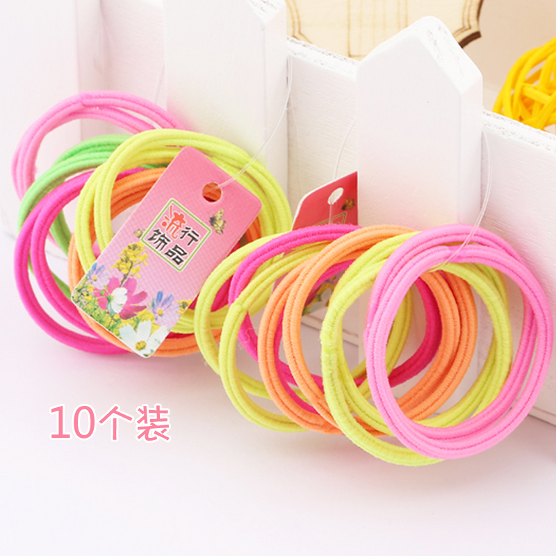 【10根裝】韓國兒童發飾發繩頭飾打底發圈嬰兒女童寶寶小飾品批發