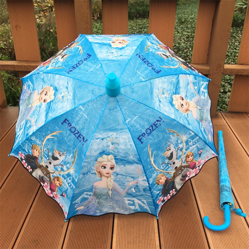 兒童雨傘男童女童自動迪士尼學生卡通冰雪奇緣艾莎公主小孩長柄傘