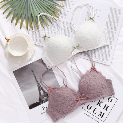 六只兔子夏季蕾丝无钢圈内衣套装甜美性感文胸无钢圈聚拢胸罩女-淘宝网