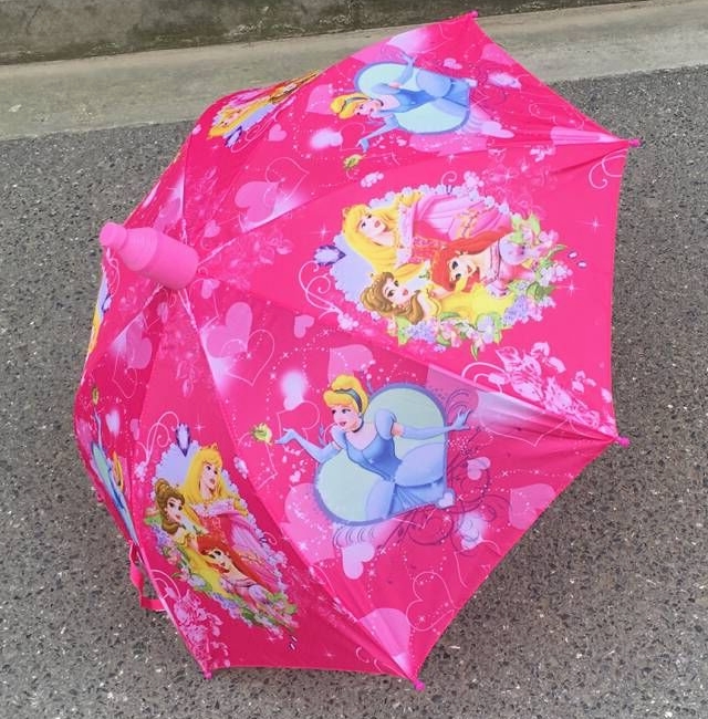 卡通圖案兒童雨傘公主幼兒園男女孩自動兒童雨傘男童女孩防曬雨傘