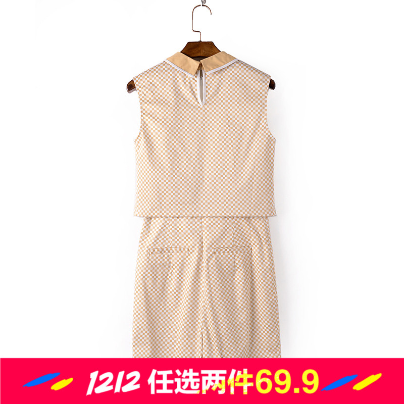 【2件69.9】高端女裝 LD8502 高腰短款 連體 五分褲 2017春
