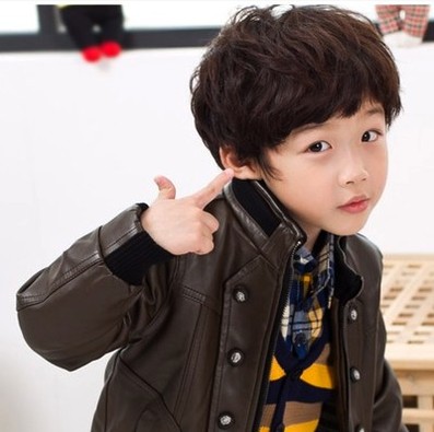 韓版兒童假發寶寶拍照發飾寫真攝影頭飾男童劉海短卷發發套