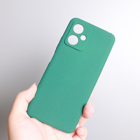 Matte Silicone TPU Camera Cutout Phone Case