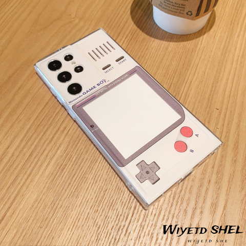 White — Gameboy Controller Silicone TPU S23, S23 Plus, S23 Ultra, S22, S22 Plus, S22 Ultra, S21, S21 Plus, S21 Ultra Samsung