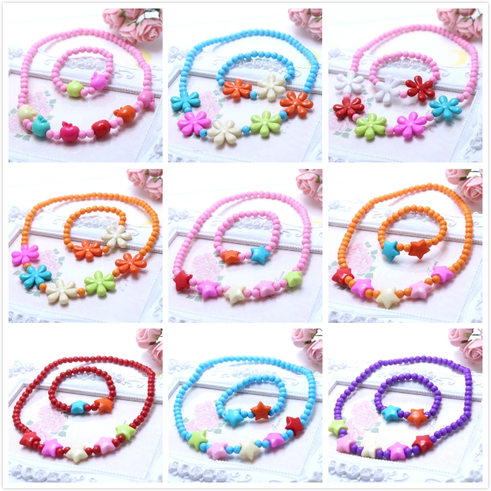 petite fille bijoux enfant fille han édition tempérament fleurs candy dessin animé en couleur de collier de bracelet accessoires de bijoux ensemble petite fille bijoux enfant fille han édition tempérament fleurs candy dessin animé en couleur de collier de bracelet accessoires de bijoux ensemble