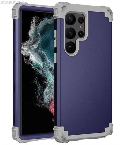 Blue — Tough Shockproof Airbag Corner Protection S23, S23 Plus, S23 Ultra Samsung Phone Case