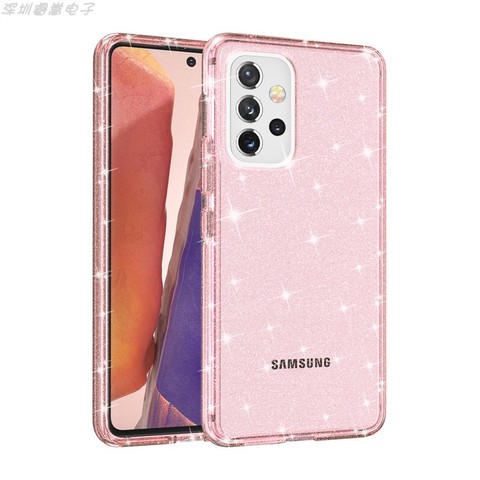 Transparent Clear Crystals Girls Hard Glitter Girls Bling A13 5G, A23 5G, A33 5G, A53 5G, A73 5G Samsung Phone Case