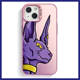 Egyption Purple Cat Phone Cases Covers   Laser Gradient iPhone 15, iPhone 14, iPhone 13, iPhone 12