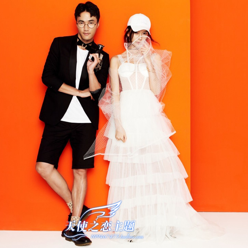 le nouveau studio version coréenne de la fronde voile tour datant de la queue de la photographie de mariage thème des vêtements de photo de couple, photo de la robe le nouveau studio version coréenne de la fronde voile tour datant de la queue de la photographie de mariage thème des vêtements de photo de couple, photo de la robe