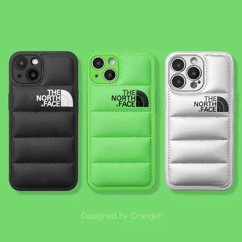 The North Face Puffy Puffer Down Jacket New Phone Cases Covers Trendy Fashionable IiPhone 15, iPhone 14, iPhone 13, iPhone 12