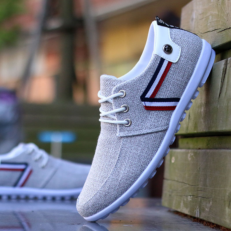 秋季男士帆布鞋輕便老北京布鞋男透氣休閑鞋青年防臭鞋子懶人鞋