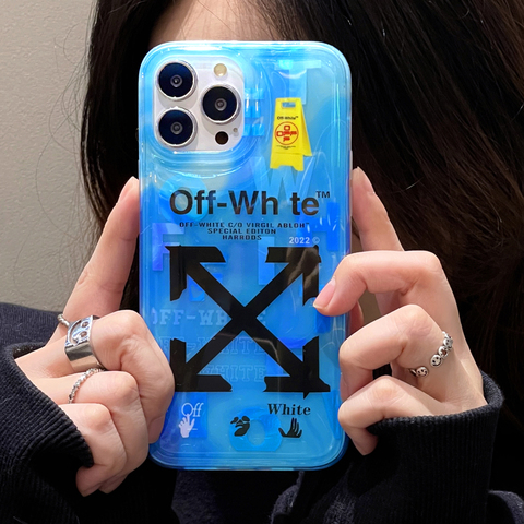 OFF WHITE Silicone TPU 14, 13, 12 iPhone Case