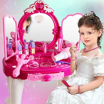 女孩女童過家家兒童益智玩具3歲4歲5-6歲公主化妝梳妝臺生日禮物