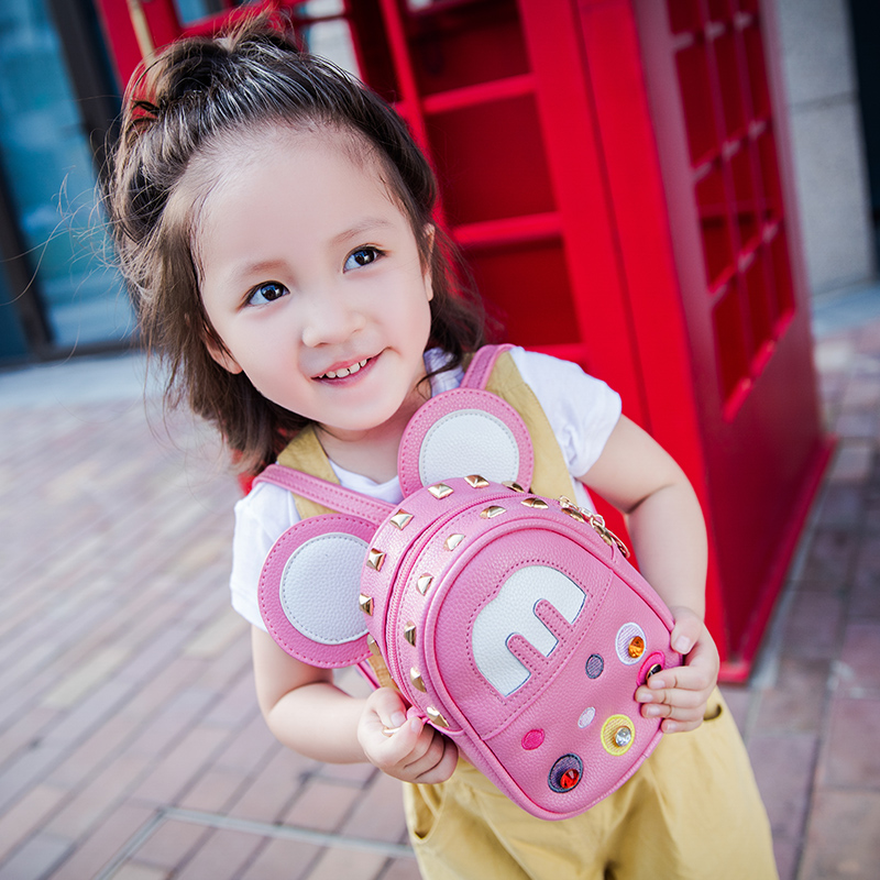 新款兒童包包 公主可愛斜跨包 米奇雙肩包女童單肩包韓國出遊背包