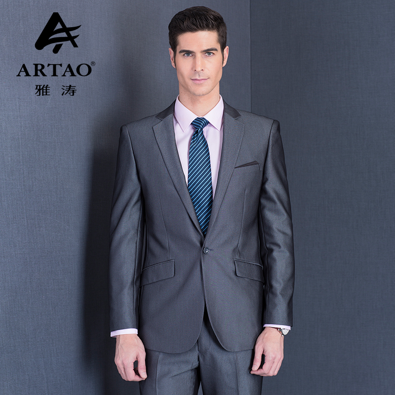 ya tao costume hommes gris unique shogun manche slim fit âge moyen de mariage robe de carrière dans les affaires de robe de costume hommes ya tao costume hommes gris unique shogun manche slim fit âge moyen de mariage robe de carrière dans les affaires de robe de costume hommes