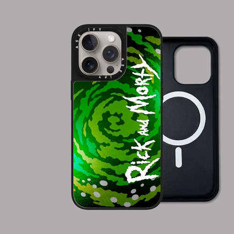Rick And Morty Mirror MagSafe 15, 14, 13 iPhone Case