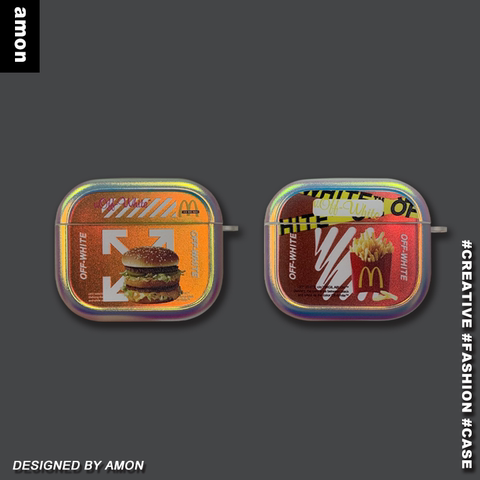 OFF WHITE McDonald's Protective Carry Airpods 1, Airpods 2, Airpods 3, Airpods Pro AirPods Case