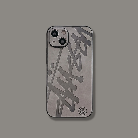Stussy Trendy Fashionable Embossed Graffiti Logo Phone Case for iPhone 17, 16, 15, 14, 13 and Stussy Trendy Fashionable Embossed Graffiti Logo Phone Case for iPhone 17, 16, 15, 14, 13 and