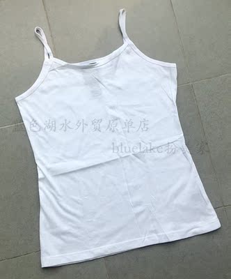 CL-NY-022 白菜价外单外贸出口美国订单原单修身涤棉吊带