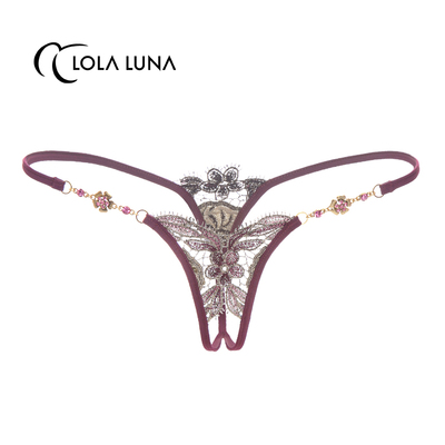 法国LOLALUNA品牌[翩翩舞蝶]女士无痕内裤蕾丝面料女-淘宝网