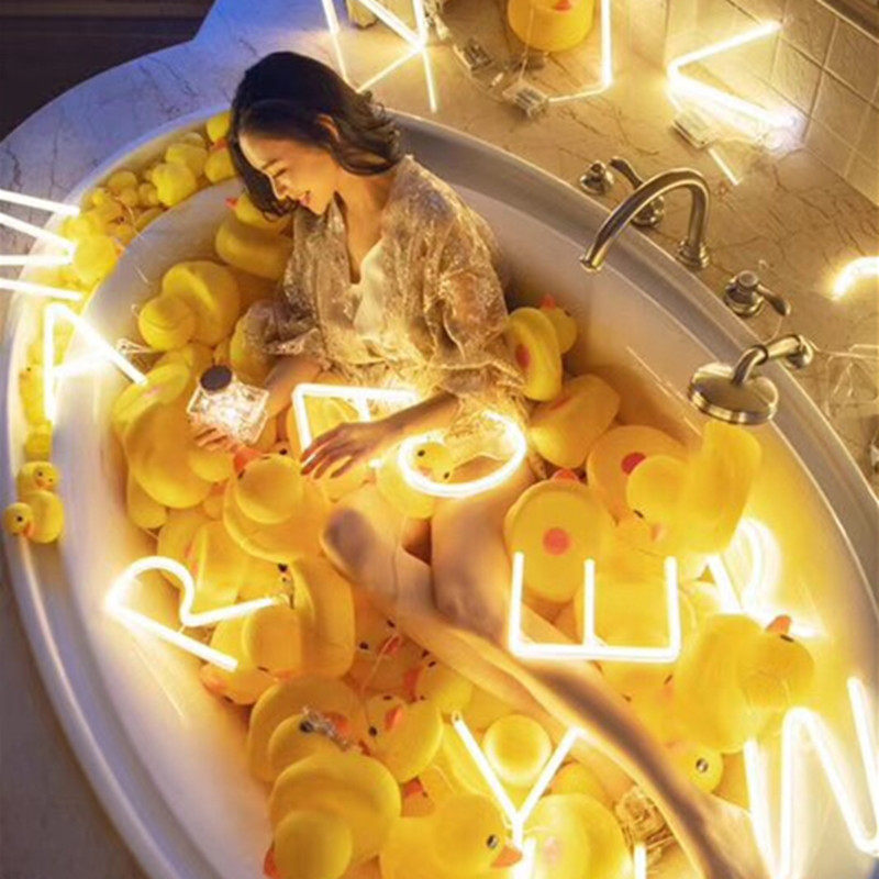 ไฟประดับ ins字母霓虹灯后备箱生日表白求婚布置创意用品网红房间装饰浪漫  