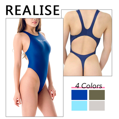 18年新款realise高叉连体泳衣 女 SWW竞游泳衣 紧身性感情趣泳装-淘宝网