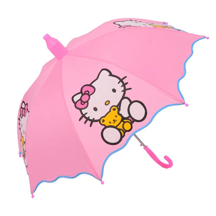 兒童雨傘冰雪奇緣凱蒂貓迪士尼公主傘汪汪隊男童女童卡通長柄雨傘