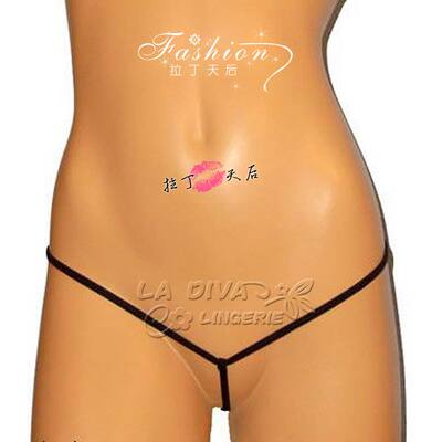 欧式简约比基尼诱惑T裤 一带式女士超性感丁字裤 欧单新奇内裤-淘宝网