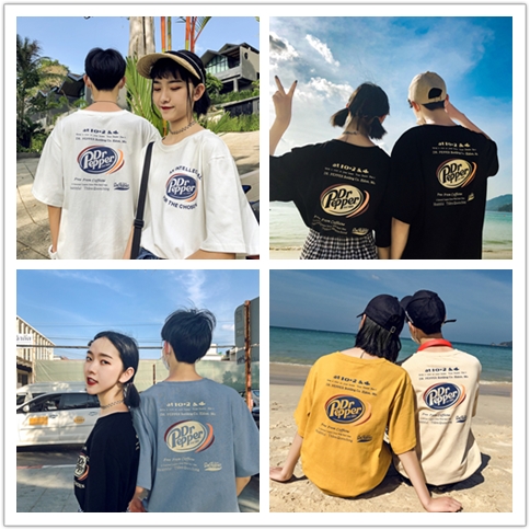 de la même couleur couples robe de l'été 2019 nouveau joker han édition chemisier à manches courtes lâche marée de la marque des hommes et des femmes t-shirt des hommes de l'ins de la même couleur couples robe de l'été 2019 nouveau joker han édition chemisier à manches courtes lâche marée de la marque des hommes et des femmes t-shirt des hommes de l'ins