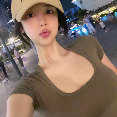 于雯静同款性感气质U型领显胸显瘦百搭露腰露脐修身短袖T恤上衣-淘宝网 于雯静同款性感气质U型领显胸显瘦百搭露腰露脐修身短袖T恤上衣-淘宝网