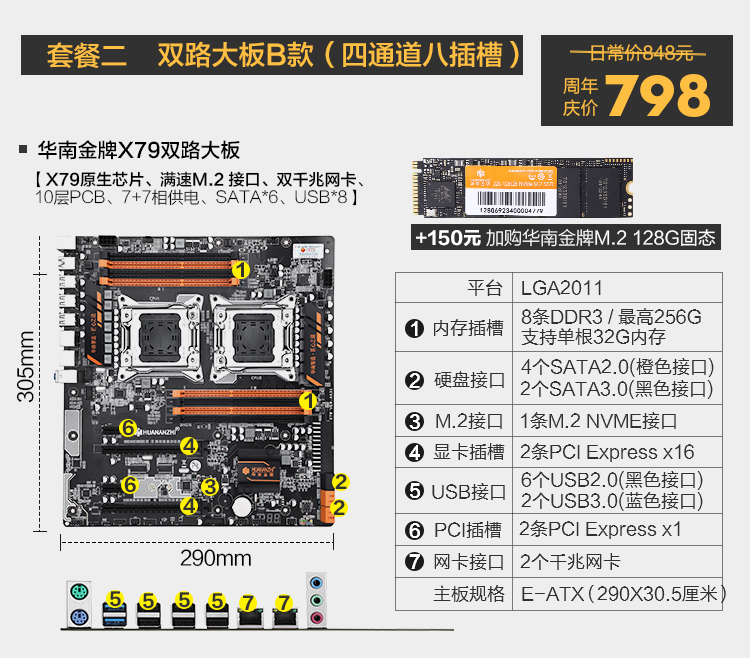 gold medal x79 double main board cpu suit 2011 needles studio games open to strong e5 2680v2