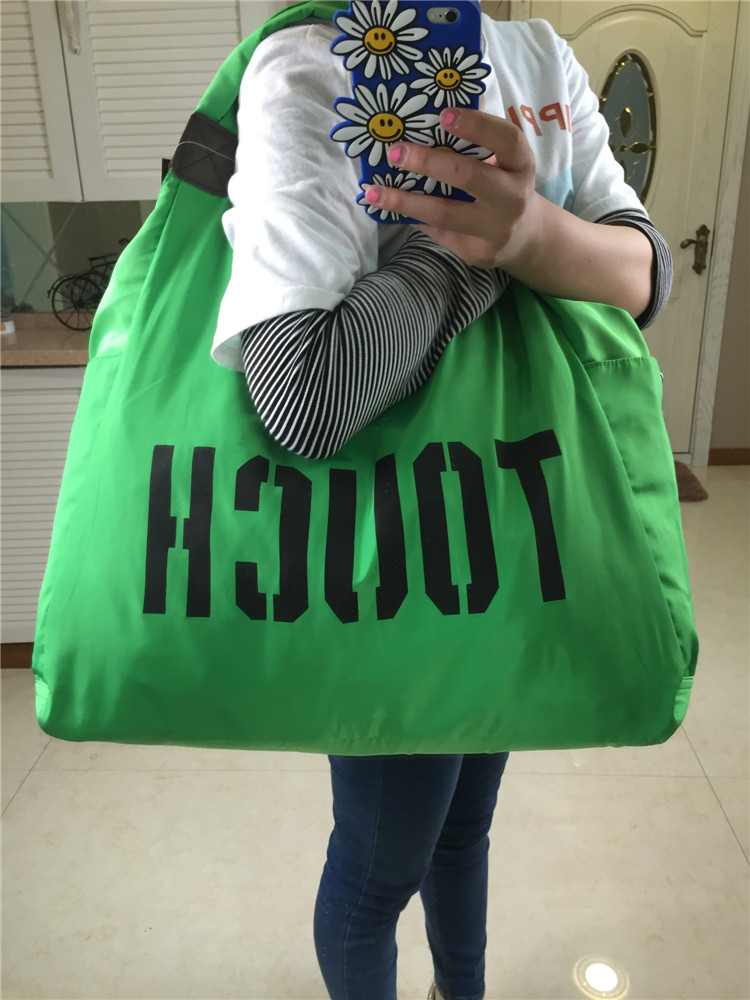 letters korean version of the single shoulder nylon leisure bag large - capacity cloth handbags shopping bags square dance travel bags