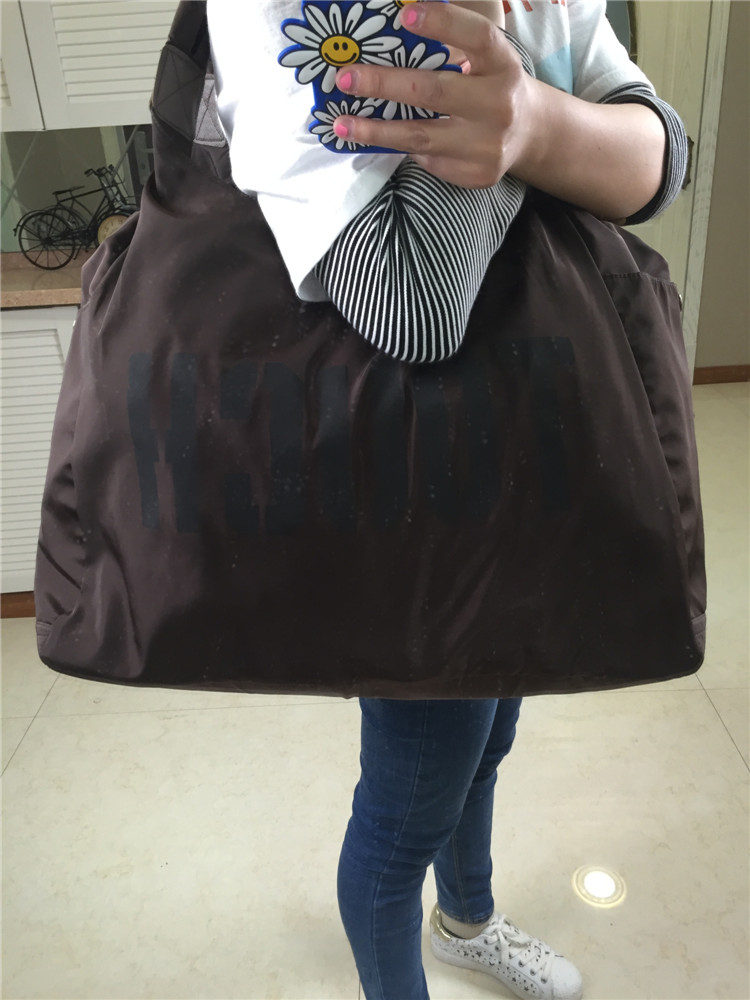 letters korean version of the single shoulder nylon leisure bag large - capacity cloth handbags shopping bags square dance travel bags