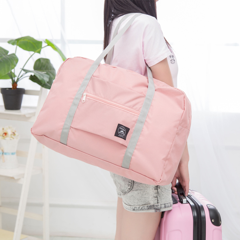 韩版旅行包拉杆包手提行李袋行李包大容量短途单肩包女折叠袋子