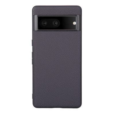Gray — Litchi Pattern Synthetic Leather 8, 8 Pro, 7, 7 Pro Google Pixel Phone Case