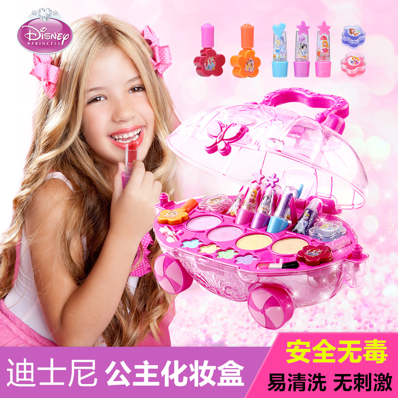 兒童化妝品芭比公主彩妝盒套裝無毒5-6-7-8-9歲3小孩女孩女童玩具