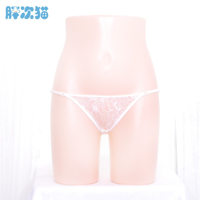 【清仓】超薄三角裤 低腰内裤女蕾丝日系胖次可以调节-淘宝网