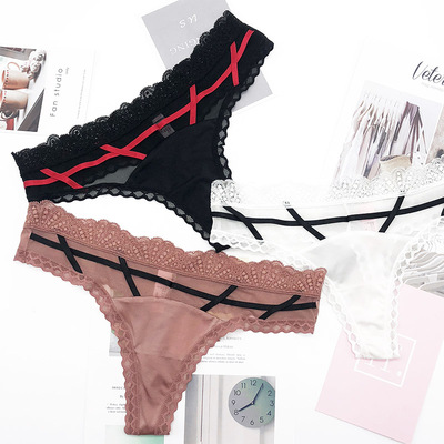 BENITA欧美性感透明网纱丁字裤女 蕾丝边无痕冰丝透视细绳绑带T裤-淘宝网 BENITA欧美性感透明网纱丁字裤女 蕾丝边无痕冰丝透视细绳绑带T裤-淘宝网