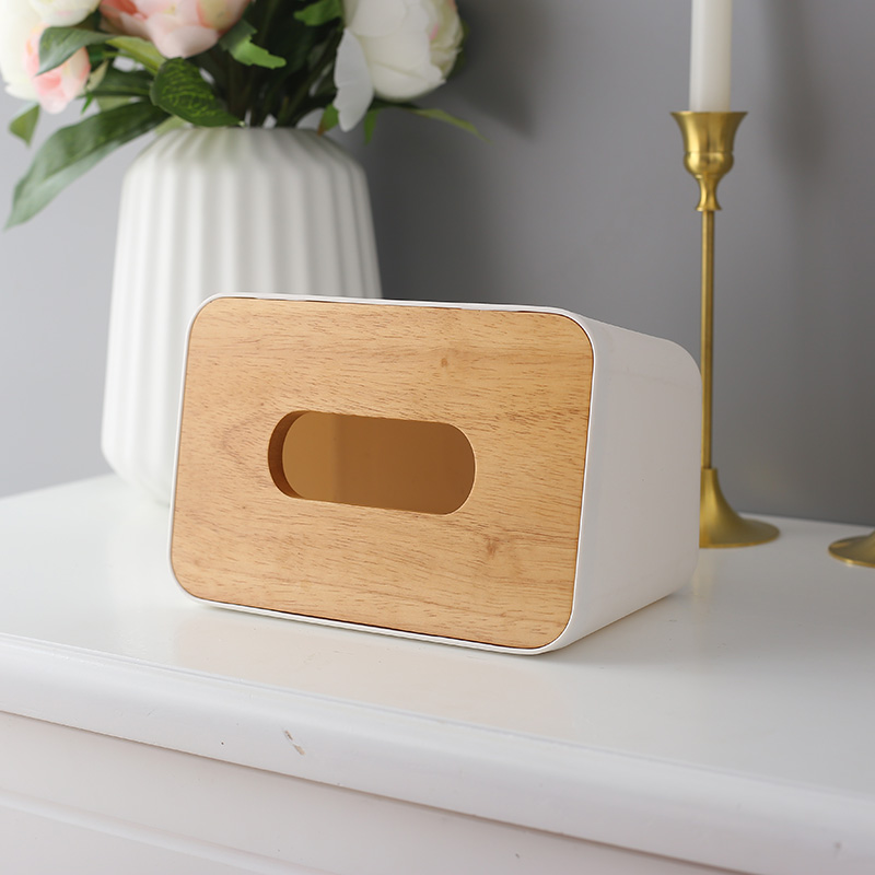 household hotel dining room solid wood cover oak cover tissue box paper extraction box toilet car in northern europe simple tissue box